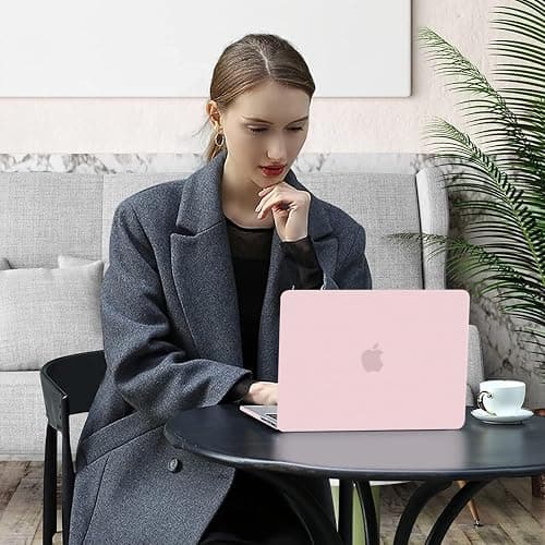 MOSISO Compatible with MacBook Pro 14 inch Case 2025 2024 2023 2022 2021 M5 M4 M3 M2 M1 A3434 A3112 A3185 A3401 A2918 A2992 A2779 A2442 Touch ID, Protective Plastic Hard Shell Case, Rose Quartz thumbnail 6