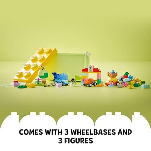 LEGO DUPLO Classic Cars and Trucks Brick Box Building Blocks - Learning & Educational STEM Toys for Toddlers, Ages 1.5+ Years - Develops Fine Motor Skills - Gift for Christmas - 10439 thumbnail 4