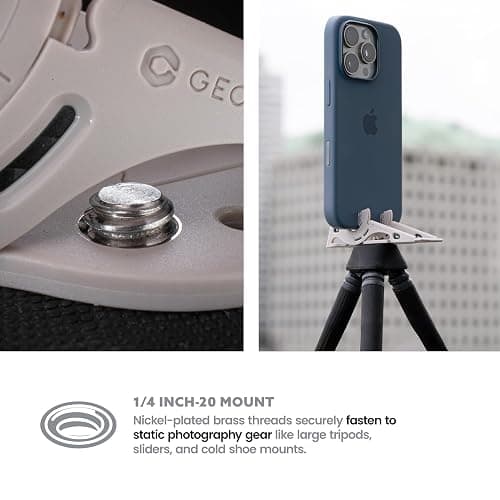 GEOMETRICAL Pocket Tripod PROv2 - Card-Size Stand, for iPhone, Oyster Grey Universal Kit thumbnail 6
