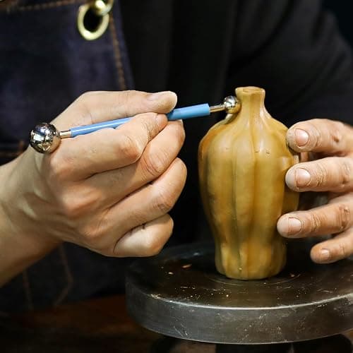 SHENOMAD 57PCS Clay Tools Kit with Wire Sculpting Tools Pottery Modeling Ceramics Polymer Tools Set for Air Dry Clay Carving Molding Pottery Crafting Beginners thumbnail 4