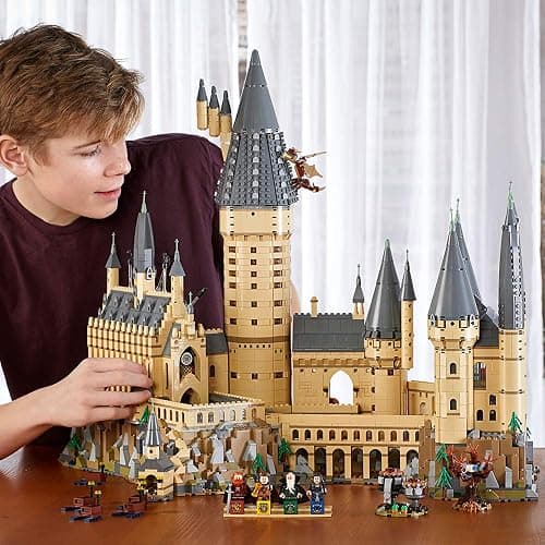 LEGO Harry Potter Hogwarts Castle 71043 Building Set - Model Kit with Minifigures, Featuring Wand, Boats, and Spider Figure, Gryffindor and Hufflepuff Accessories, Collectible for Adults and Teens thumbnail 3