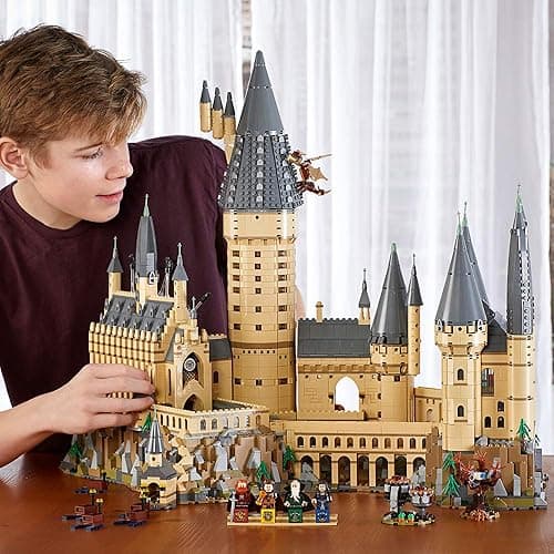 LEGO Harry Potter Hogwarts Castle 71043 Building Set - Model Kit with Minifigures, Featuring Wand, Boats, and Spider Figure, Gryffindor and Hufflepuff Accessories, Collectible for Adults and Teens - Multicolor thumbnail 3
