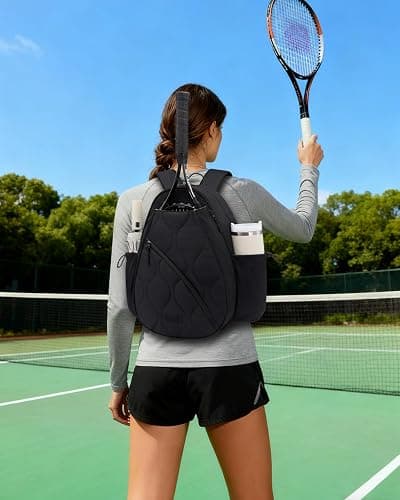 Sucipi Tennis Bag for Women and Men, Water-Resistant and Machine Washable Tennis Racket Backpack, Lightweight Sports Bag for Pickleball, Badminton thumbnail 2