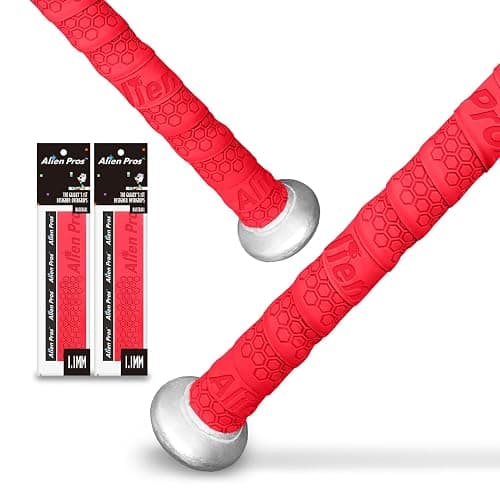 ALIEN PROS Bat Grip Tape for Baseball (2 Grips/4 Grips) – 1.1 mm Precut and Pro Feel Bat Tape – Replacement for Old Baseball bat Grip – Wrap Your Bat for an Epic Home Run (2 Grips/4 Grips) - Image 1
