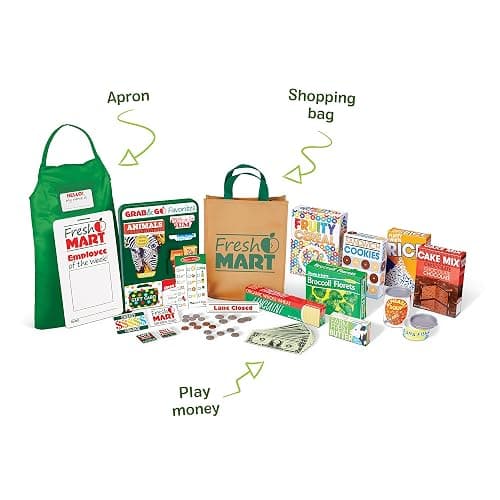 Melissa & Doug Fresh Mart Companion Set, Grocery Store Pretend Play Toys, Toy Kitchen Accessories & Play Food, Preschool Learning Toys for Girls & Boys 3+ thumbnail 5