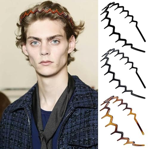 YONOY 6Pcs Zig Zag Shark Tooth Headbands Comb Zigzag Plastic Hoop U Shaped Shark Tooth Hair Bands Wavy teeth Hair Hoop Accessory for Women Lady Girl thumbnail 4