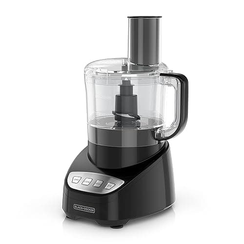 BLACK+DECKER Food Processor and Vegetable Chopper, Stainless Steel Blade, 8-Cup Capacity, 450W Power with Attachments to Grate, Shred, Slice, Mince, Grind, and Puree - Image 1