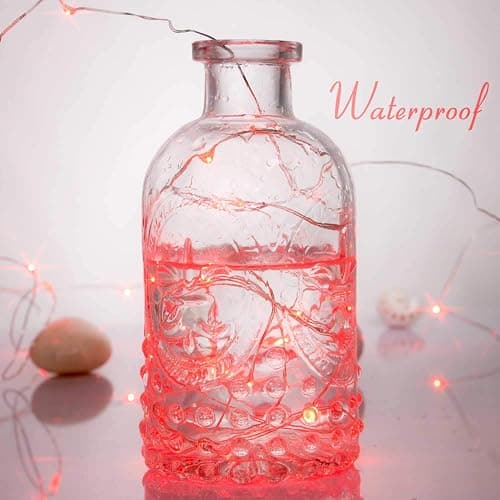 Ariceleo Led Fairy Lights Battery Operated, 1 Pack Mini Battery Powered Copper Wire Starry Fairy Lights for Bedroom, Christmas, Parties, Wedding, Centerpiece, Decoration (5m/16ft Red) thumbnail 3