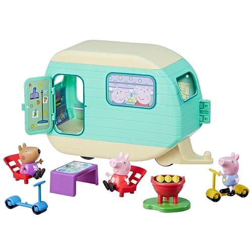 Peppa Pig Caravan Playset for Girls and Boys, 3 Figures, 6 Accessories, Preschool Toys, Kids Gifts, Ages 3+ thumbnail 13