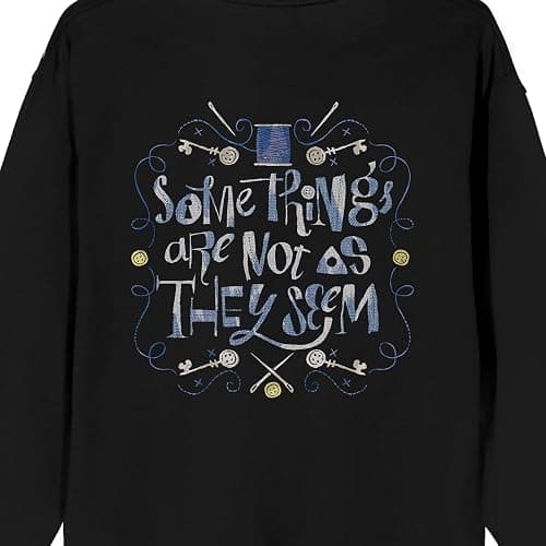 Bioworld Coraline All Will Be Swell Crew Neck Long Sleeve White Adult Sweatshirt thumbnail 4