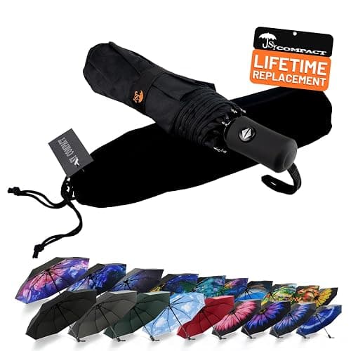 SY COMPACT Travel Umbrella Windproof Automatic Umbrellas Small Compact UV Sun Protection Factory Outlet Umbrella - Image 1