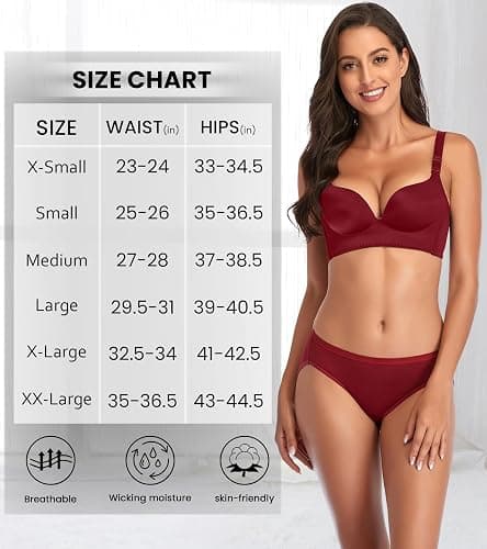 Eiggam Women's Cotton Bikini Panties,High-Cut Full Coverage Stretch Cool Underwear for Women thumbnail 6