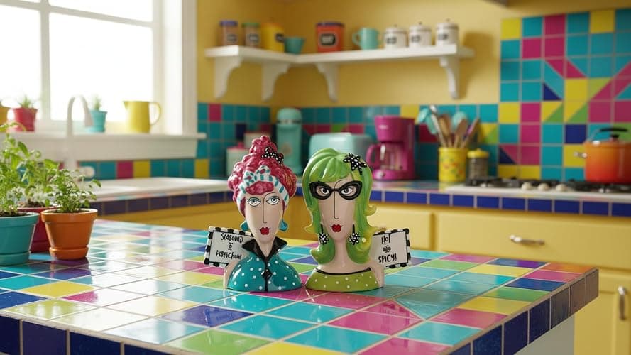 Fine Porcelain Dollymama's Lady Perfection-Spicy Salt and Pepper Shaker by Joey, 4-7/8" H thumbnail 6