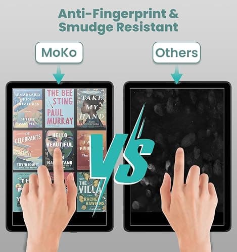 MoKo 2 Pack Screen Protector for 7" Kindle Paperwhite 12th Generation 2024 and Kindle Colorsoft Signature Edition, Anti-Glare Premium PET Protective with Black Frame Matte Screen Protector thumbnail 4
