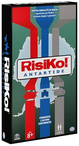 EDITRICE GIOCHI, Risiko! Antartide, Gioco di Strategia, 2 Giochi in Scatola in 1 per Sfide tra Amici e in Famiglia, Giochi da Tavolo per Adulti e Bambini, Espansione di Risiko e Gioco Singolo, 8+ Anni | 42 Territori, Due Modalità Di Gioco, Espansione Del Gioco Originale, Settimo Continente, Pensiero Logico - Image 1