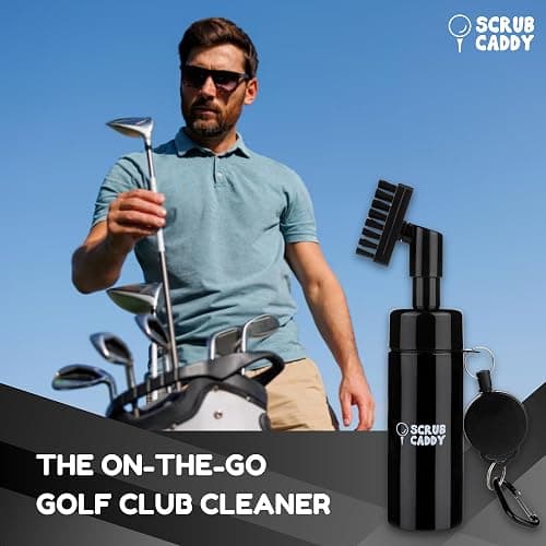 Golf Club Cleaner Brush with Built-In Water Spray - 180ml Storage & 60cm Extendable Cable. Golf Club Cleaner for Efficient Cleaning. Excellent Golf Gift for Men - Golf Accessories - Golf Brush thumbnail 7