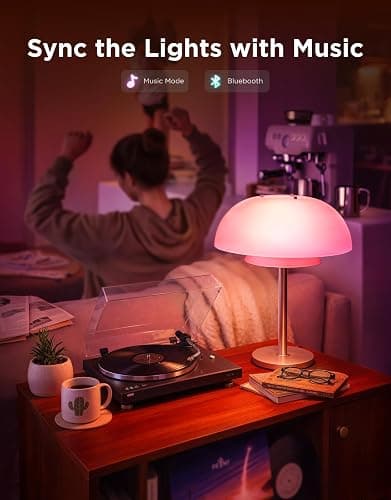 Govee Smart Light Bulbs, Color Changing Light Bulb, Work with Alexa and Google Assistant, 16 Million Colors RGBWW, WiFi & Bluetooth LED Light Bulbs, Music Sync, A19, 800 Lumens, 4 Pack thumbnail 3