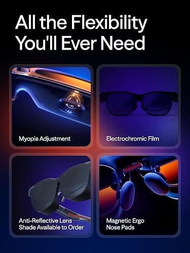 VITURE Luma Ultra XR Glasses, 152'' Ultra Sharp Display, Full 6Dof Support, AR Hand Gestures, 52° FOV, 1500 Nits, for iPhone 17/16/15, Android, Mac, PC, Switch&Switch 2, World's 1st Real-time 2D to 3D thumbnail 7
