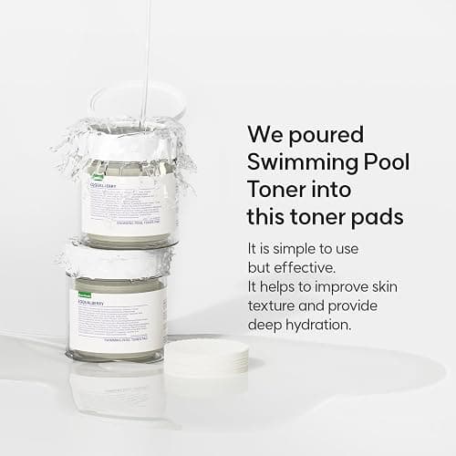 EQQUALBERRY Swimming Pool Toner Pads - Dual-Textured Facial Toner Pads for Pore Care and Gentle Exfoliation | Boosted Hydration with Hyaluronic Acid | Korean Toner Pads for Face (70 Pads) thumbnail 3
