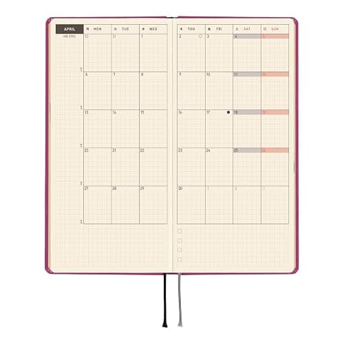 Hobonichi Techo 2026 Weeks – Colors: Peony Purple (English, Tall & Slim, January Start) thumbnail 5