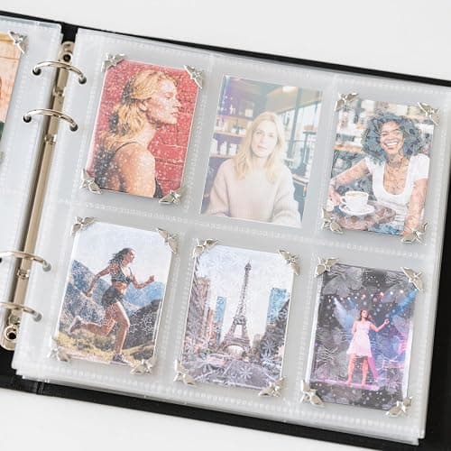 VZYUVY 300PCS Kpop Photocard Sleeves, 65x90mm Transparent Holographic Card Sleeves thumbnail 5
