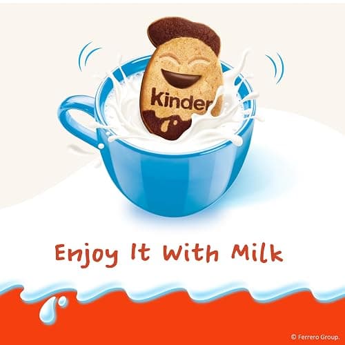 Kinder Kinderini Shortbread Cookies, Crunchy Biscuits Snack with Fun Expressions, Resealable Bag, 8.8 oz thumbnail 7