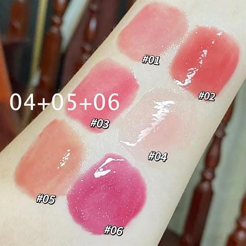 3Pcs Sweet Heart Jelly Lipstick Set, Long Lasting Moisturising Jelly Lip Gloss, Smooth Glossy Lip Balm, Love Lipstick Gift Set for Women and Girls (A) thumbnail 5