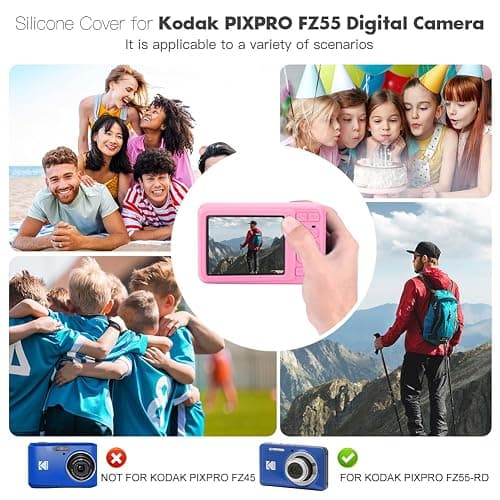 Fiorky for Kodak PIXPRO FZ55 Digital Camera Cover Soft Silicone Protective Case Lightweight Camera Sleeve Camera Accessories thumbnail 7