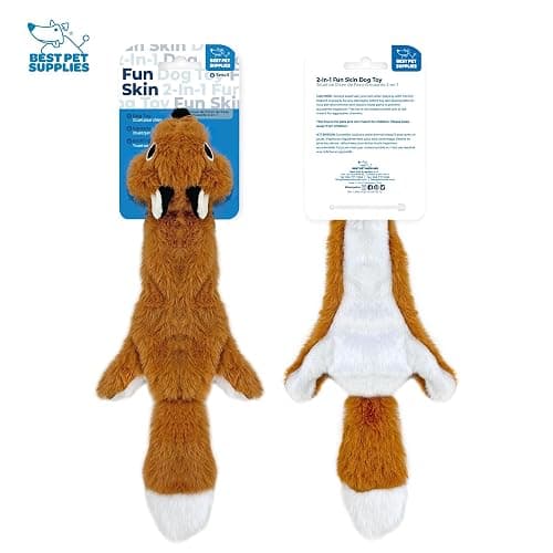 (2 Pack) Racoon & fox dog toys thumbnail 2