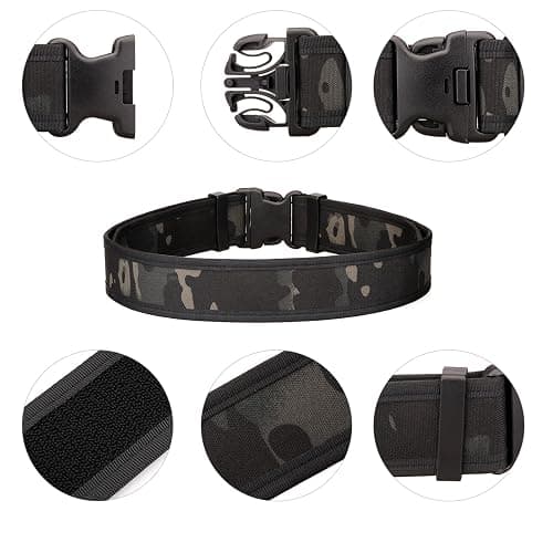 LAKE OF FIRE Nylon Mens Tactical Belt,2" Heavy-Duty Work Belt with Adjustable,Quick Release,Wear-Resistant thumbnail 4