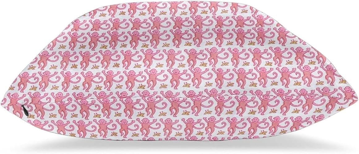 ZFENGYYUAN Pink Rabbit Monkeys Pillow Case Square Soft Pillowcase Throw Pillow Cover Home Decor for Living Room Sofa Car Cushion Cover 18''X 18'' thumbnail 7