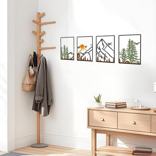 DICYWUDI Colorful Metal 47.24 x 15.7 inch Mountain Wall Decor – Minimalist Wall Art for or Indoor Kitchen Bathroom Bedroom Living Room Dining Room thumbnail 5