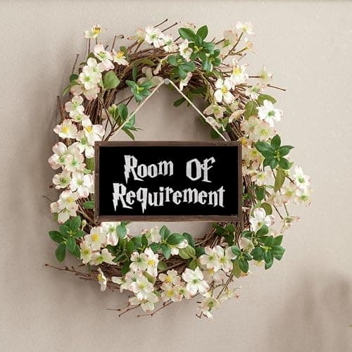 TOMATO FANQIE Room of Requirement Wizardry Hanging Plaque Magic Gift Bedroom Toilet Wood Sign (US-G005) thumbnail 4
