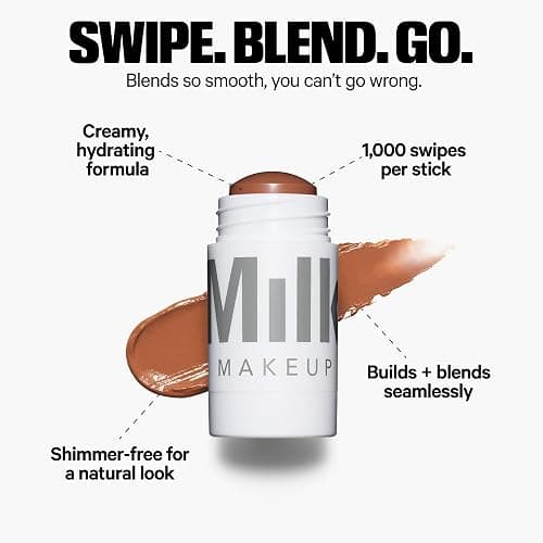 Milk Makeup Matte Bronzer – Buildable Cream Bronzer Stick with Mango Butter + Apricot Oil – Hydrating, Multi-Use Formula for a Sunkissed Glow thumbnail 2