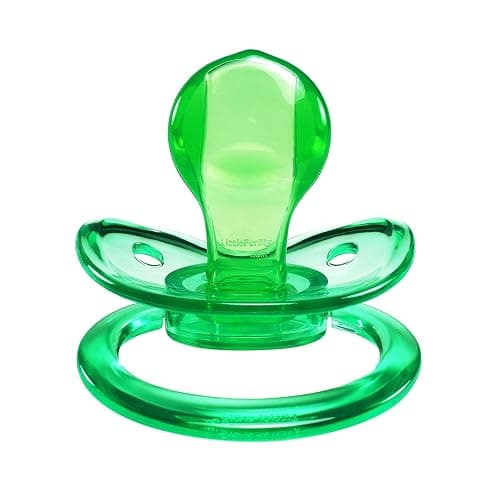 LittleForBig BigShield Adult Sized Pacifier Candy Gloss Pacifiers Set - Pink and Green thumbnail 4