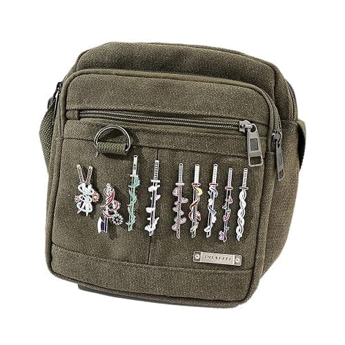 YURAOER Anime Slayer Keychain Pin Set - Cartoon Figures 9 Hashiras Mini Katana Sword Key Chains Enamel Pin Jewelry Men Women thumbnail 5