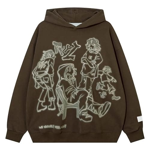 Y2k Hoodie for Women Men Fashion Carton Hoodie Retro Vintage Casual Hip Hop Long Sleeve Halajuku Sweatshirt - Image 1