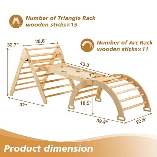 BXKX 5-in-1 Pikler Triangle Set thumbnail 3