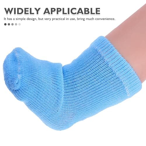 Garneck 8 Pairs Baby Doll Socks for 18 Inch Dolls: Mini Colorful Sock Shoes Style Dollhouse Clothes Accessories Soft Stretch Knit Pretend Play Dress Up Dollhouse Decor Puppet Play thumbnail 3