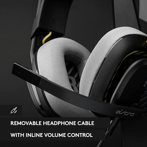 ASTRO A10 Gaming Headset Gen 2 Wired Headset, Over-ear Gaming Headphones, Lightweight, Flip-to-mute microphone, 32 mm drivers, Compatible with Xbox Series X|S, Xbox One, Nintendo Switch, PC - Black thumbnail 4