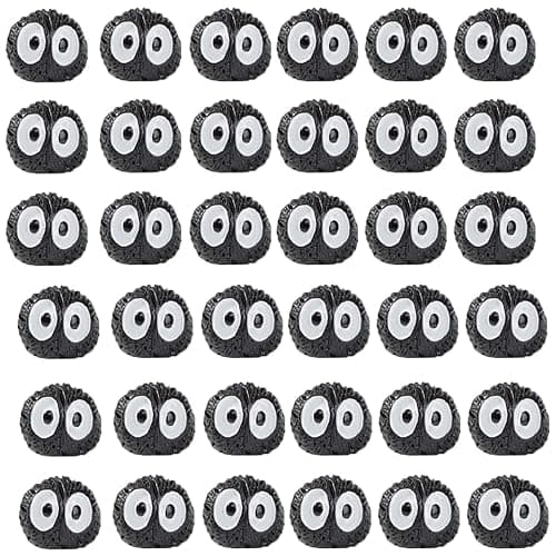 40 PCS Soot Sprite Decor, Cute Car Accessories Dorable Anime Automotive Decoration for Auto Rearview Mirror & Dashboard, Fun Accessories Ornament for Home Office, Table, Bike Decor thumbnail 2