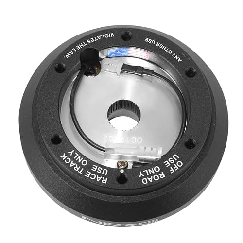 NRG Innovations NRG-SRK-100H Racing Style, Steering Wheel Quick Release Short Hub Adapter, 6 X 70mm Bolt Pattern, Black Body thumbnail 3