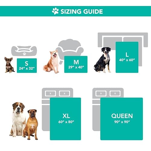 PetAmi Waterproof Dog Blanket, Leakproof Puppy Blanket for Small Medium Dogs, Furniture Sofa Couch Cover Protector, Fleece Pet Throw Indoor Cat Kitten, Reversible Washable Soft Plush, 29x40 Light Gray thumbnail 7