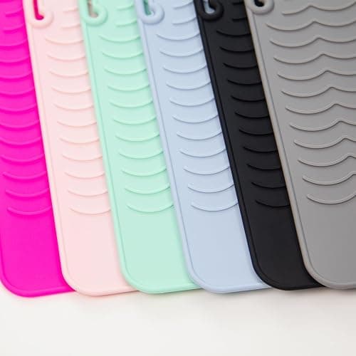 ANGENIL Flat Iron Silicone Mat and Travel Case for Hair Tools - Heat Resistant Mat, Straightener Pad, and Curling Iron Sleeve (9" x 6.5") thumbnail 8