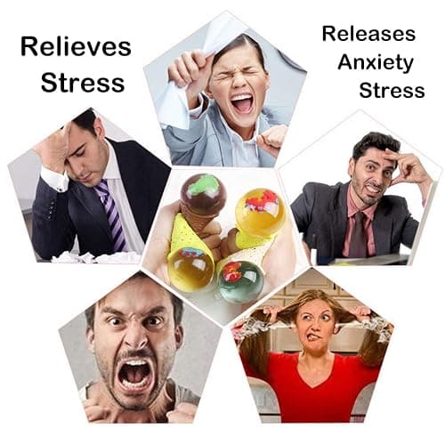 4 Pack Dinosaur Theme Egg Stress Balls, Dino Squishy Ball Set, Squeeze Balls for Adults, Fidget Balls to Relax, Stress Relieve, Party Favors, Birthday, Goodie Bag Stuffers, Increase Entertainment thumbnail 5