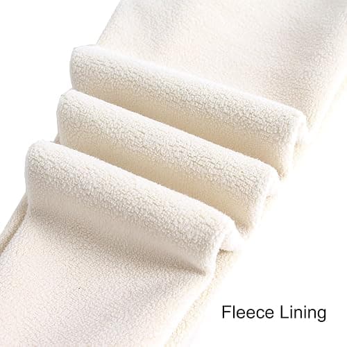 Looching Baby Toddler Girls Winter Fleece Lined Leggings Warm Full Length Pants Basic Cotton Thick Tights 1 Pack thumbnail 6