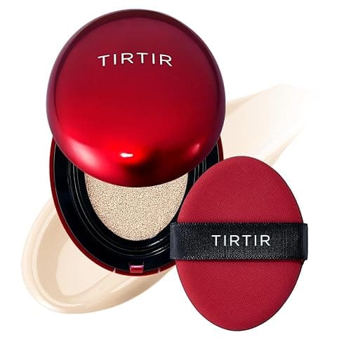 [*Mini Size*] TIRTIR Mask Fit Red Cushion Foundation | Full coverage, Weightless, Skin fit, Satin Glow Finish, Korean Makeup, beauty, Tattoo cover up, Buildable (#13N Fair Ivory, 0.15 Fl Oz) - Image 1