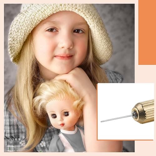 Juinte 10 Pieces Rerooting Tool for Doll Hair Rooting Reroot Rehair Needles Stainless Steel Doll Making Kit Reborn for DIY Tools Supplies thumbnail 7