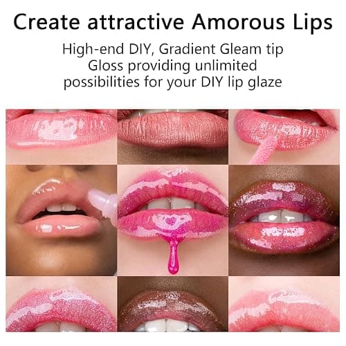TSVATE Lip Gloss Making Kit, Lip Gloss Kit, Diy Lipgloss Set, Fun Make Your Own Lipgloss Kids Lip Gloss for Girls, Women, Moisturizing Lip Gloss Base, Jojoba Oil, Tubes, Gift for Her thumbnail 7