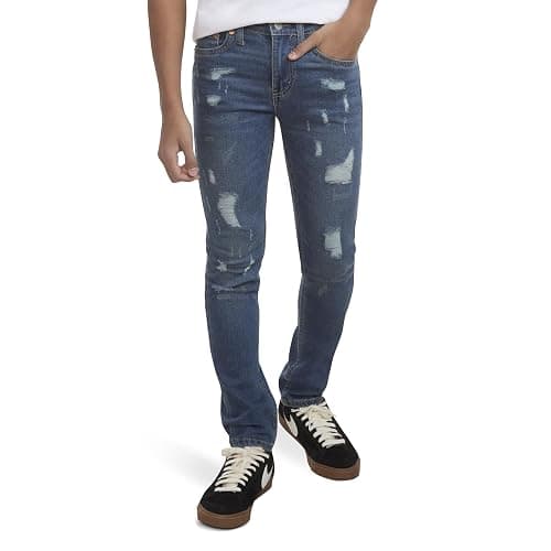 Levi's Boys' 510 Skinny Fit Destructed Jeans thumbnail 3